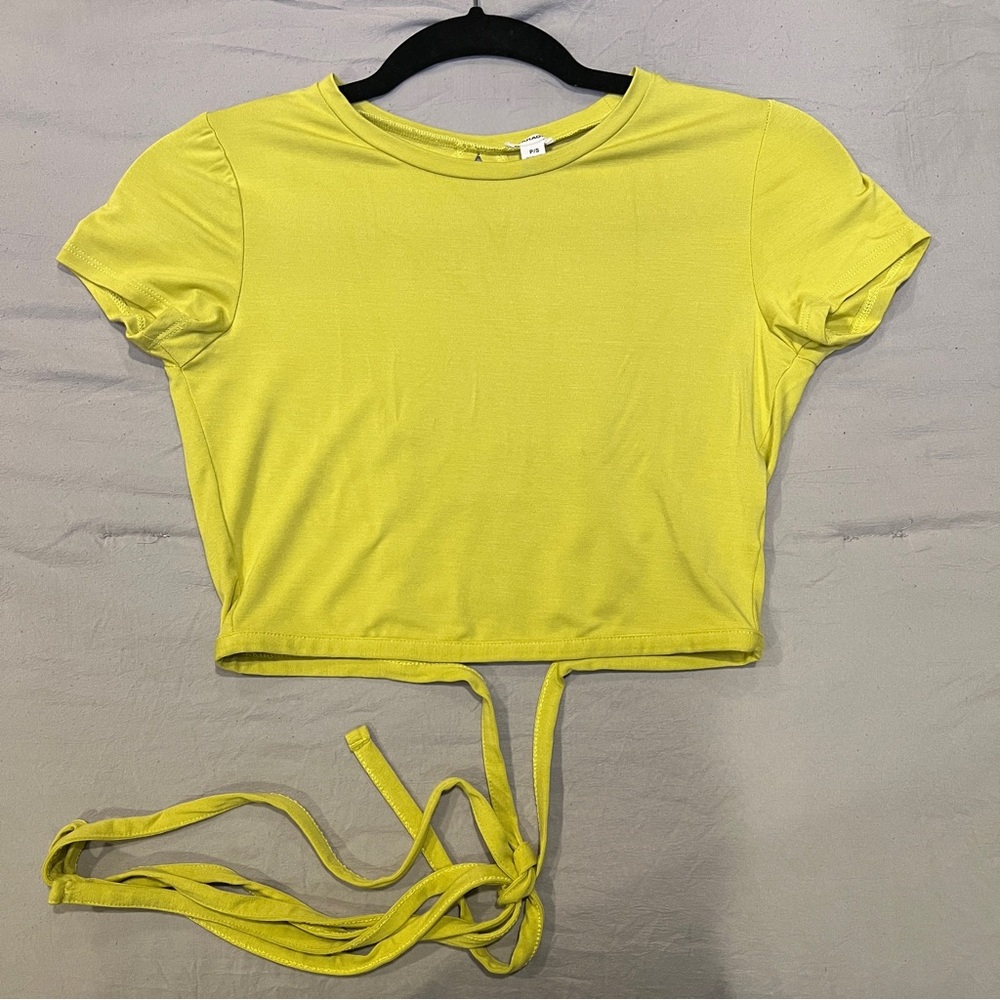 Garage Open Back Tie-Up Tee